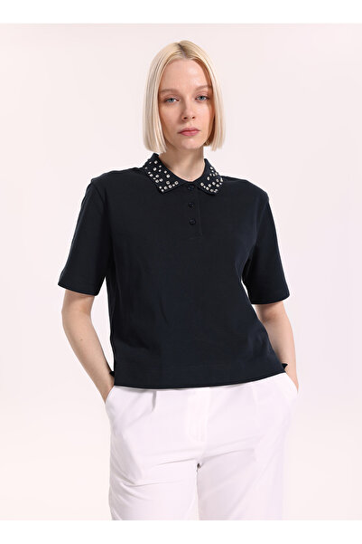 Fabrika Lacivert Kadın Polo T-Shirt F6SL-TST0128