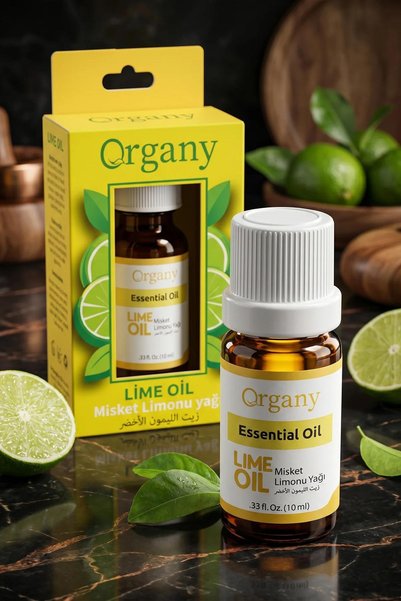Organy Energizing Lime Oil 100% Natural Refreshing Citrus Aromatherapy Oil Lime Essential Oil 10 ml