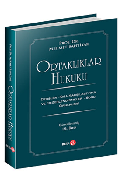 Beta Yayınevi Ortaklıklar Hukuku Mehmet Bahtiyar-T.C Anayasası(2Kitap)