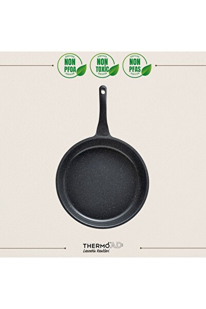ThermoAD |   مقلاة |   32 سم |   طلاء الجرانيت |   رمادي