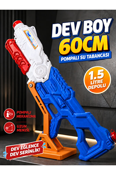 a v d a 1500ml Jumbo Dev Boy Pompalı Su Tabancası 60cm