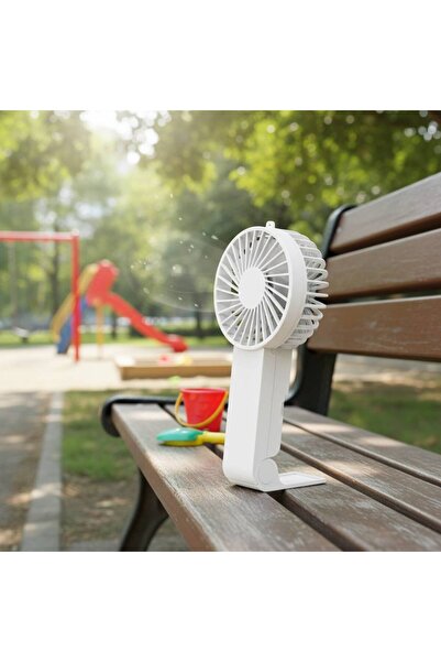 OEM Ventilator de mana, portabil, suport pliabil la 90°, 3 viteze, incarcare ...