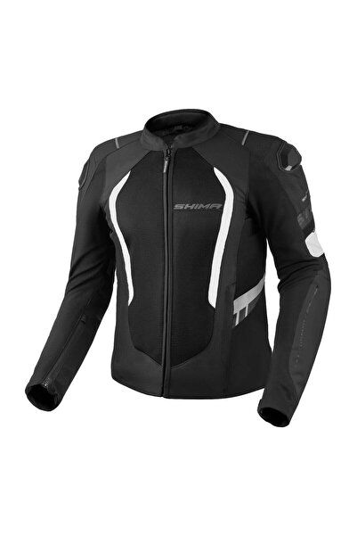 SHIMA Mesh Pro 2.0 Korumalı Motosiklet Montu Siyah Beyaz
