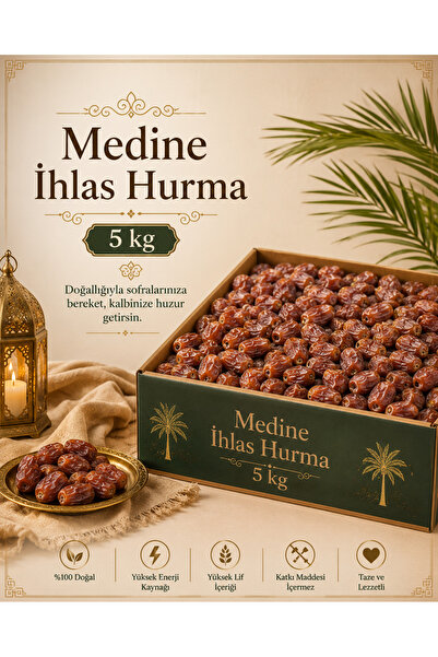 Hurma Kervanı Ihlas Medine Hurması 5 Kg Arabistan Menşeidir
