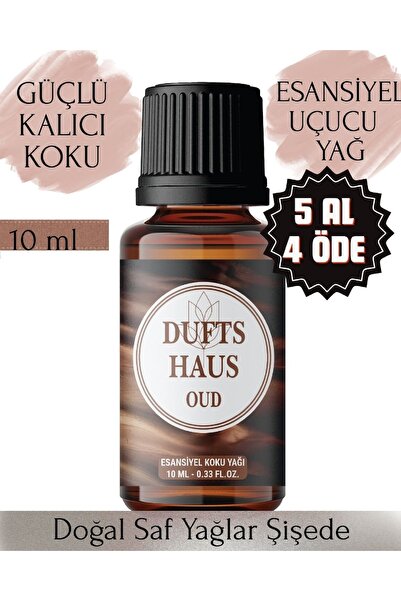 duftshaus Oud Saf Esansiyel Uçucu Koku Yağı Difüzör Esansı Buhurdanlık Yağı A...
