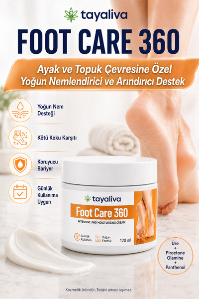 Tayaliva Foot Care 360 - Ayak Bakım Kremi Yoğun Nemlendirici