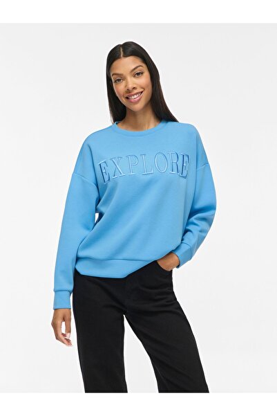 VILA Langärmeliges Sweatshirt VIREFLECT Rundhals