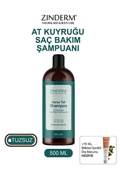 zinderm At Kuyruğu Şampuanı - Saç Dökülmesi Karşıtı Ve Hızlı Uzama Etkili Tuz...