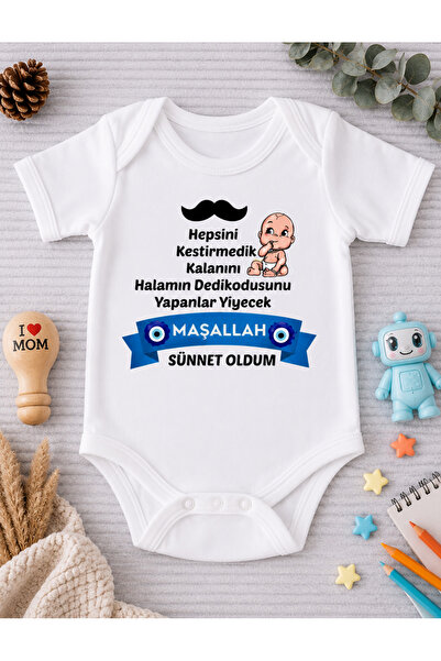 EYDUBABY Sünnet zıbın HALA özel isimli sünnet isimli zıbın bebek body