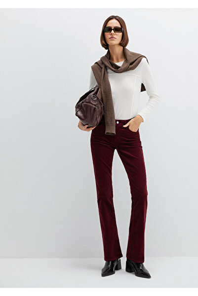 Mavi Molly Burgunderrote Samthose 1013689467