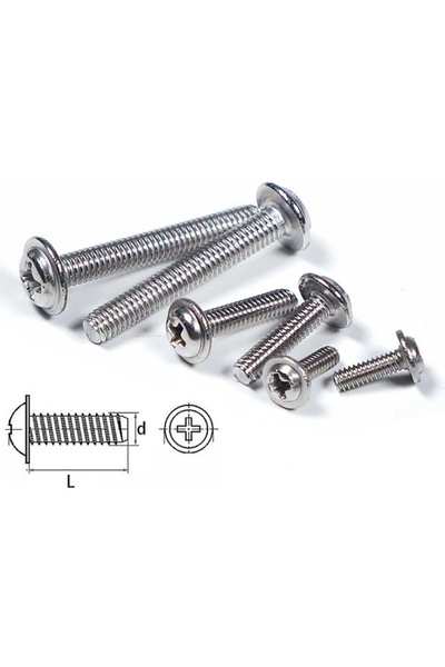 Robbe Șurub din oțel inoxidabil, cap cruce, M2x6mm (30 bucăți)