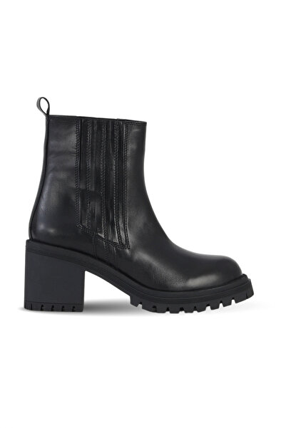 Bueno Shoes حذاء بكعب نسائي من الجلد الأسود 39wb8120