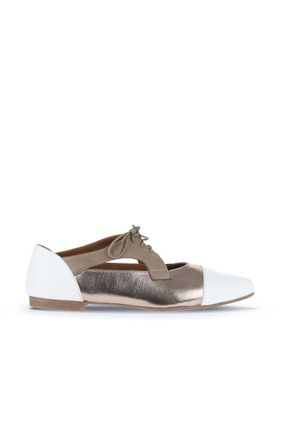 Bueno Shoes White Multi Leather Women's Classic Shoes 01Wa3303