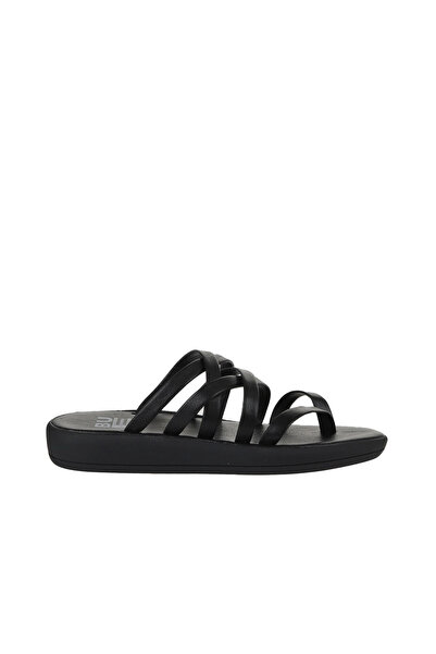 Bueno Shoes Flip-flops de damă din piele neagră 01wy2317