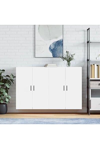Concept Dulapuri cu montaj pe perete, 2 buc, alb, 69,5x34x90 cm