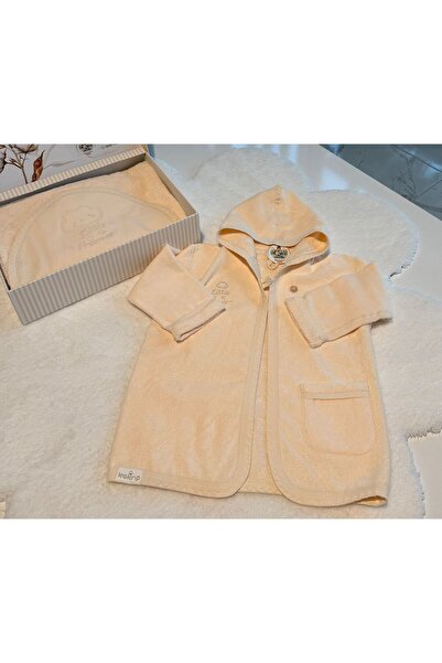 Mummys Love Baby Boy & Child 4-Piece Bathrobe Set - 100% Natural Cotton Washe...