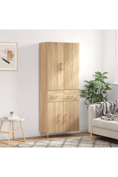 Concept Dulap înalt, stejar sonoma, 69,5x34x180 cm, lemn compozit