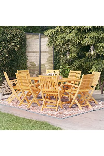 Concept Set mobilier de grădină, 9 piese, lemn masiv de tec