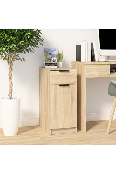 Concept Dulap de birou, stejar sonoma, 33,5x50x75 cm, lemn prelucrat