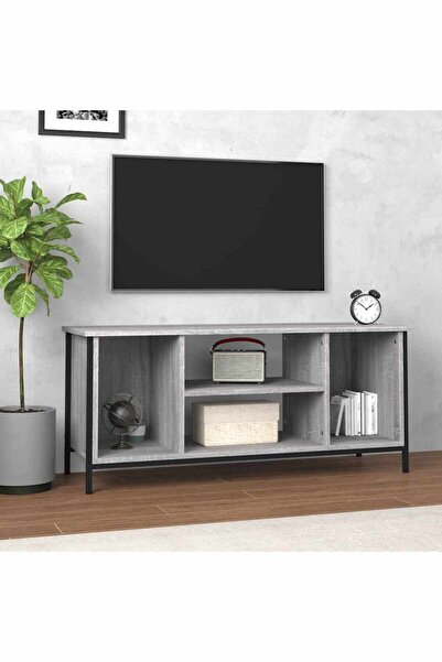 Concept Comodă TV, gri sonoma, 102x35x45 cm, lemn prelucrat