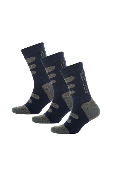 THERMOFORM Șosete de iarnă căptușite pentru exterior, unisex, pachet de 3 negru
