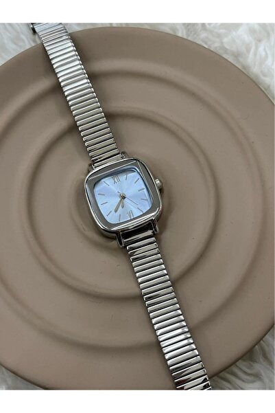 Haziran Accessories Adjustable Silver Cord, Blue Color Dial, Steel Women's Watch