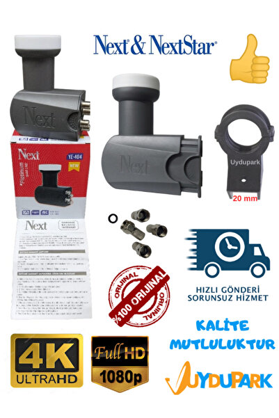 UYDUPARK Next Dörtlü Lnb+Lnb Kelepçesi+Contalı Konnektör