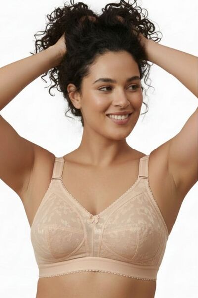 Brashop Skin Color Premium Quality Women's Plus Size Gathering Minimizer Bra ...