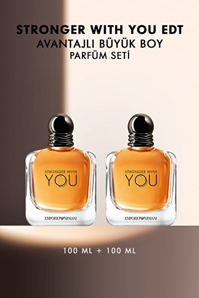 Emporio Armani Stronger With You EDT 150 ml X2 Erkek Parfüm Seti 7829999999030