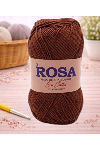 Pin Trade SRL Bobina fir tricotat Rosa Cotton 7530, 100% bumbac reciclat, 100...