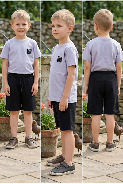 meyastore Boy's Shorts Suit with Pockets