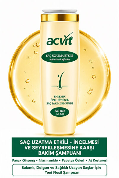 Acvit Hair Extension Effective Shampoo 330 ml |   Thickening Treatment for Fi...