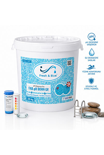 Fresh & Blue 25 KG - Havuz Suyu pH Düşürücü Toz