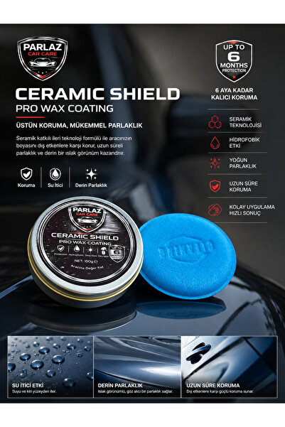 PARLAZ CAR CARE - SERAMİK KATKILI KREM CİLA