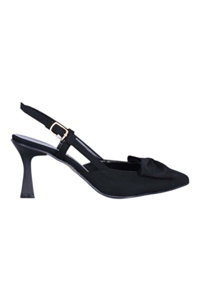 moda ayakkabım Tahir 2802 7cm Slingback Heeled Shoes