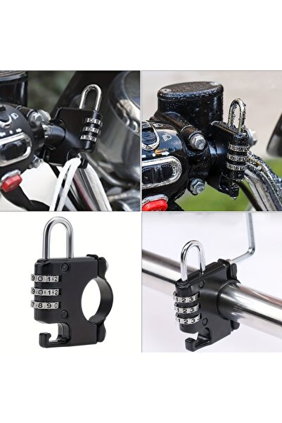 Choice 1 pc Electric Bike Anti-Theft Combination Lock Durable Helmet Lock wit...