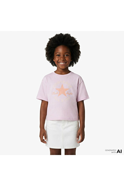 Converse Chuck Taylor Çocuk Pembe T-Shirt
