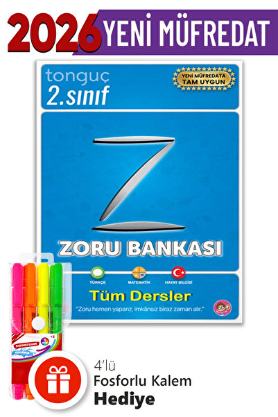 Tonguç Yayınları 2. Sınıf Zoru Bankası Tüm Dersler + Hediyeli