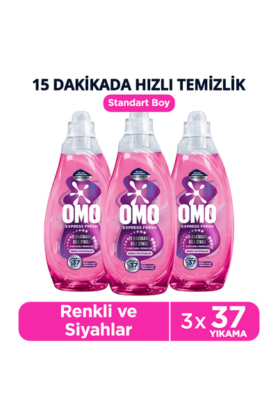 Omo Express Fresh Capcanlı Renkler Renkli ve Siyahlar Sıvı Çamaşır Deterjanı ...
