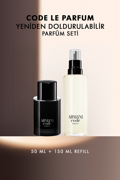Giorgio Armani Code Le Parfum 50 ml & 150 ml Refill Yeniden Doldurulabilir Er...