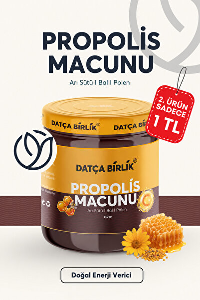 DATÇA BİRLİK Propolis Macunu Arı Sütü Bal ve Polenli Propolis 240 gr.
