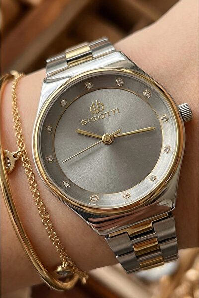 Bigotti Raffinato Silver and Gold Stainless Steel Watch for Women BG.1.10665-6
