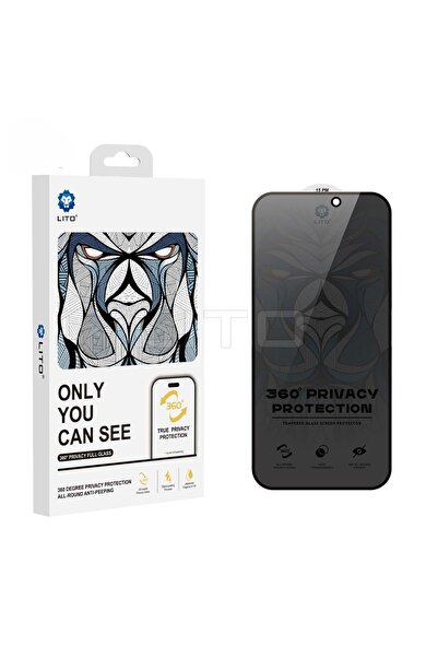 Lito D+ Ultra 360° Privacy Full Glass 17 Pro Ekran Koruyucu