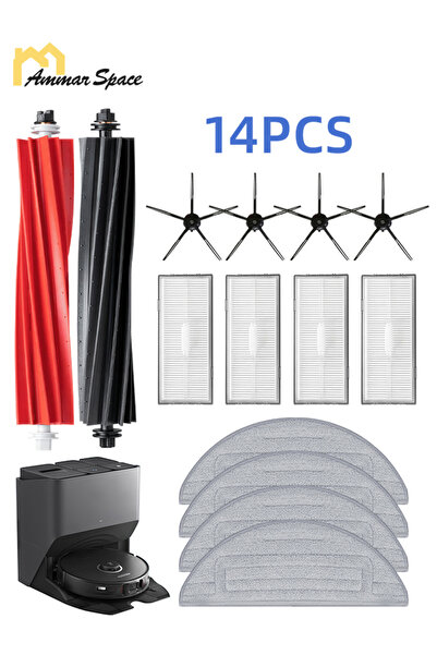 Ammar Space 14PCS Replacement Kit Compatible with S8 / S8+, 2 Main Brush + 4 ...