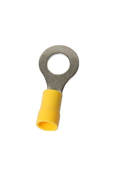 MUYATECH 4.0 - 6.0 mm²Yuvarlak Tip İzoleli Kablo Ucu Sarı M5 75 Adet MRT-506