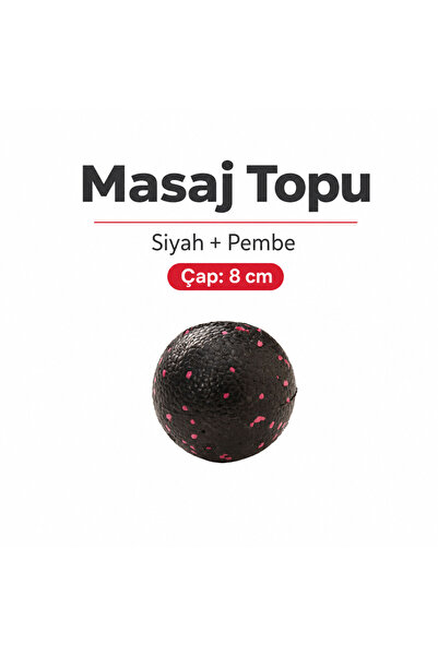 Actifoam Lacrosse El Ayak Uyarıcı Masaj Topu Siyah Pembe