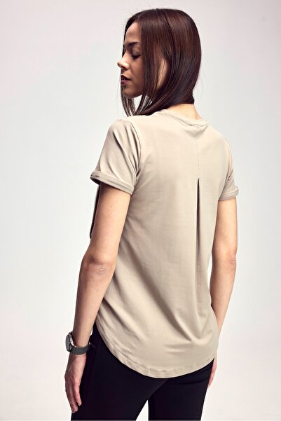Scorp Tricou sport pentru femei Aria cu detaliu la spate, culoare Stone