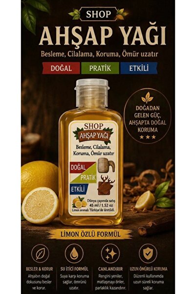 shop Ahşap Koruyucu Doğal Yağ 45 ml