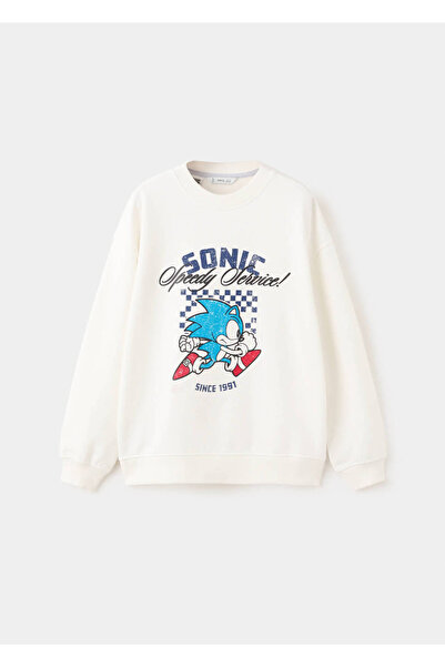 MANGO Kids Sonic printed sweatshirt
