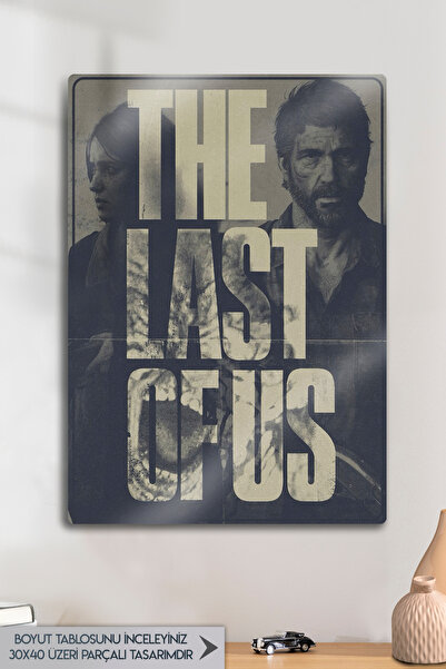 DekorHane Metal Baskı - The Last Of Us, Baskılı Duvar Dekorasyon, Ellie, Oyun...
